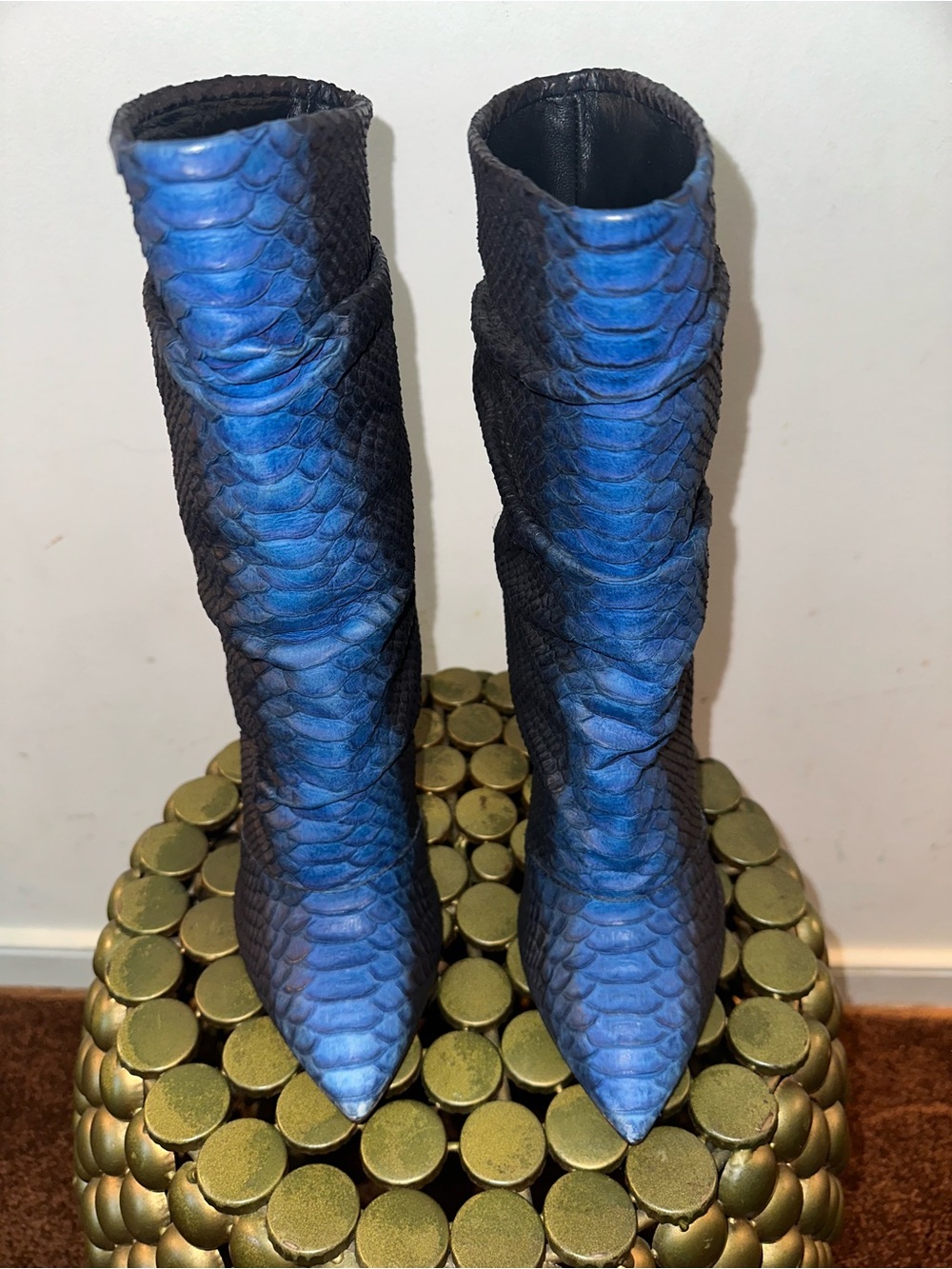 Giuseppe Zanotti (40) Blue Exotic Textured